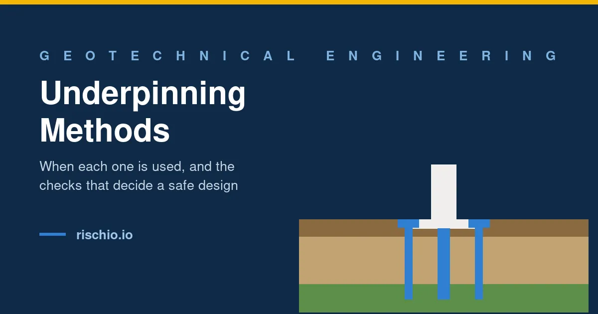 Cover for Underpinning Methods: Types, Uses and How to Choose One