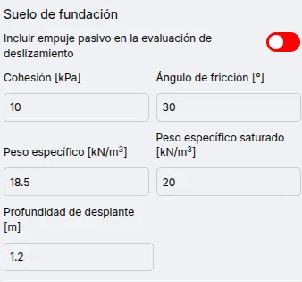 Plantillas muro de contención